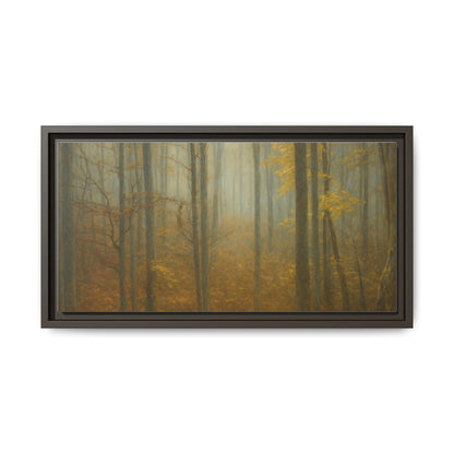 Framed Matte Canvas Art | Serenity in the Forest | Nature Wall Decor, Home Gallery, Cozy Living Room, Gift for Nature Lovers