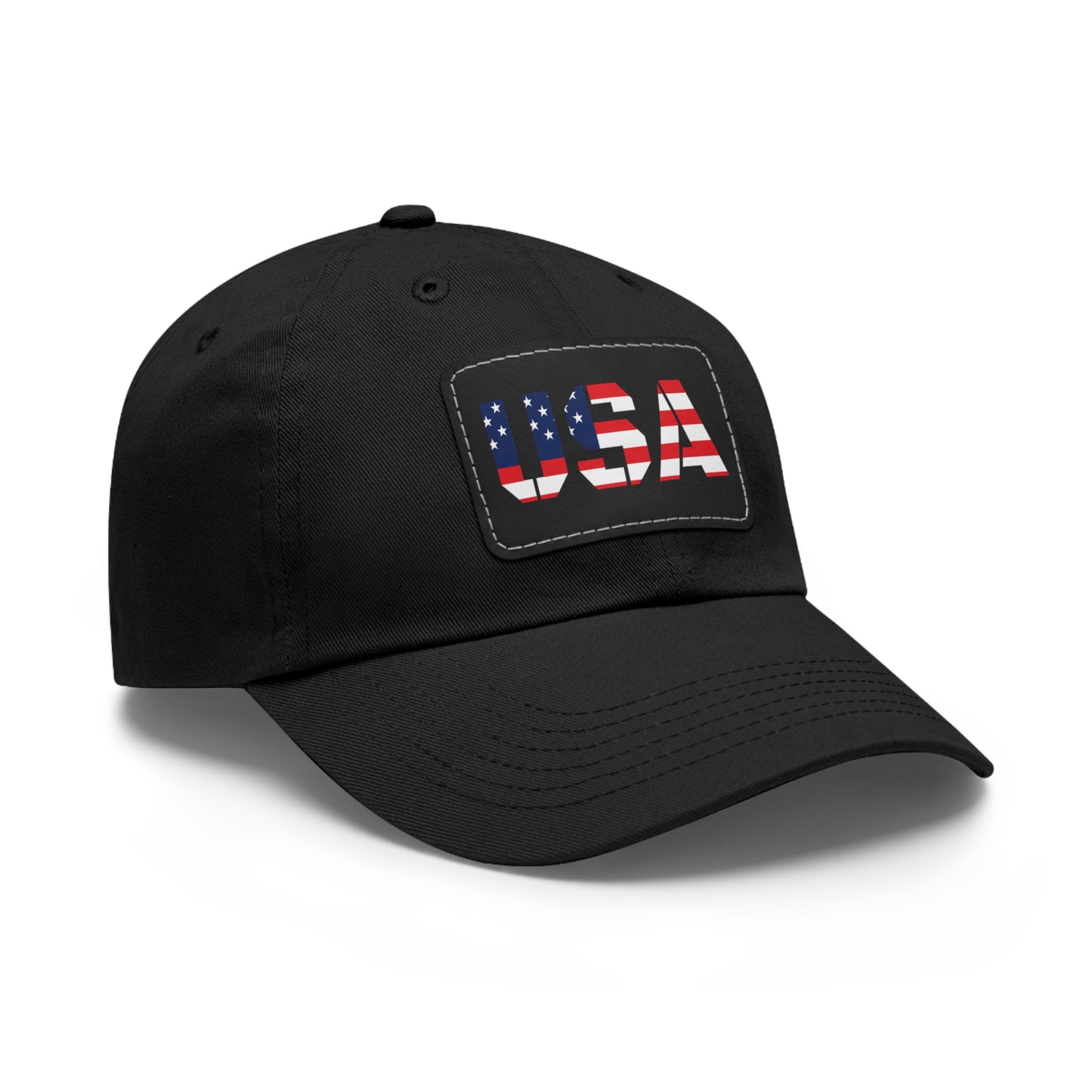 Dad Hat with USA Leather Patch