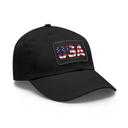 Dad Hat with USA Leather Patch