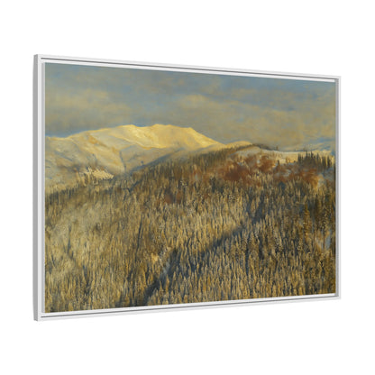 Framed Mountain Canvas Art, Perfect for Home Decor, Nature Wall Art, Gift for Nature Lovers, Cozy Atmosphere