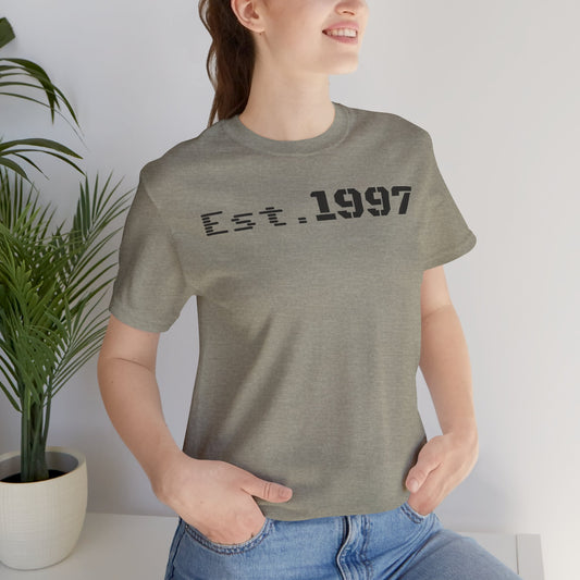 Vintage Est. 1997 Unisex Tee, Gift for Birthdays, Celebrations, Casual Wear, Retro Fashion, Cool Graphic T-Shirt - product image