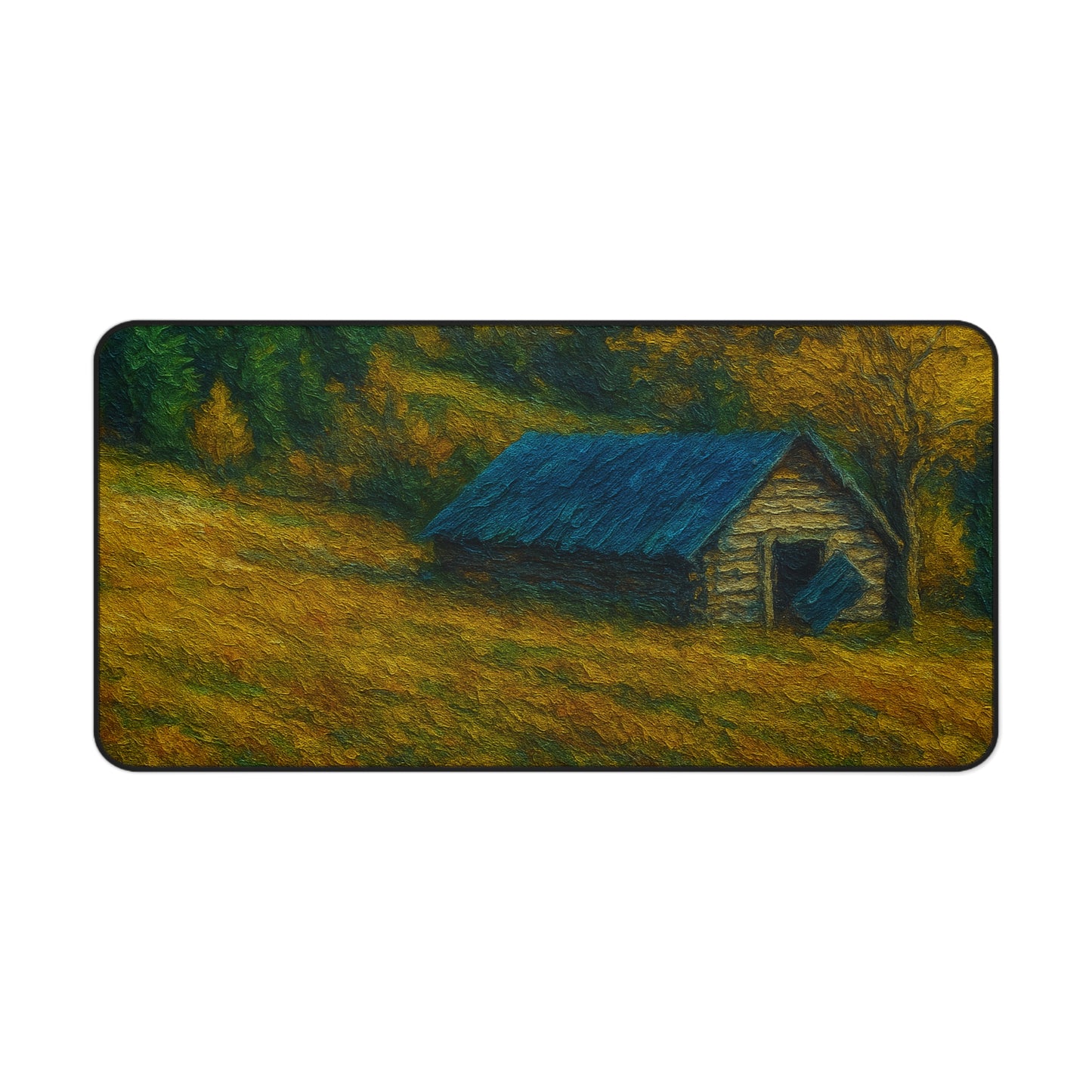Rustic Landscape Desk Mat, Office Decor, Mouse Pad, Nature Inspired, Gift for Coworkers, Home Office Accessories