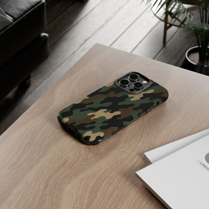 Camouflage Phone Case, Tough Cases, Military Style, Unique Phone Accessories, Gift for Him, Durable Phone Cover