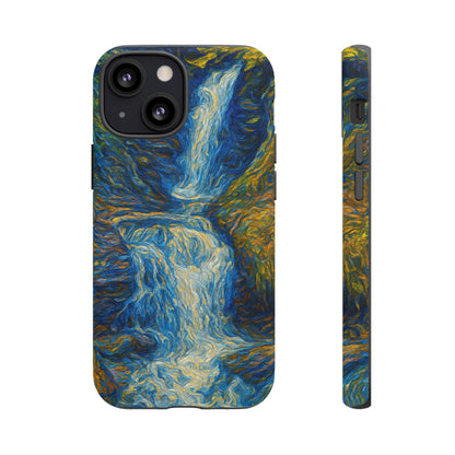 Artistic Phone Case - Waterfall Design, Unique Gift, Phone Accessory, Nature Lover, Original Artwork