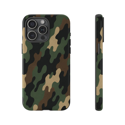 Camouflage Phone Case, Tough Cases, Military Style, Unique Phone Accessories, Gift for Him, Durable Phone Cover