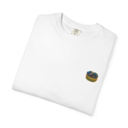 Rustic Landscape T-shirt | Relaxed Fit Tee, Casual Wear, Nature Lover Gift, Summer Outing Top, Eco-Friendly Apparel