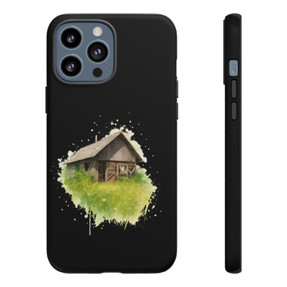 Rustic Farmhouse Phone Case, Cute Cottage Design, Tough Cases for Nature Lovers, Eco-Friendly Gift, Customizable Tech Accessories