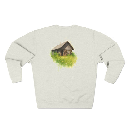 Cozy Art Print Crewneck Sweatshirt: Nature Lover, Graphic Sweater, Unique Gift, Home Decor Apparel, Casual Style