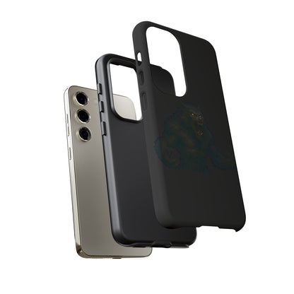 Werewolf Phone Case, Tough Cases, Black Panther Design, Gift for Animal Lovers, Phone Accessories, Fierce Phone Protection
