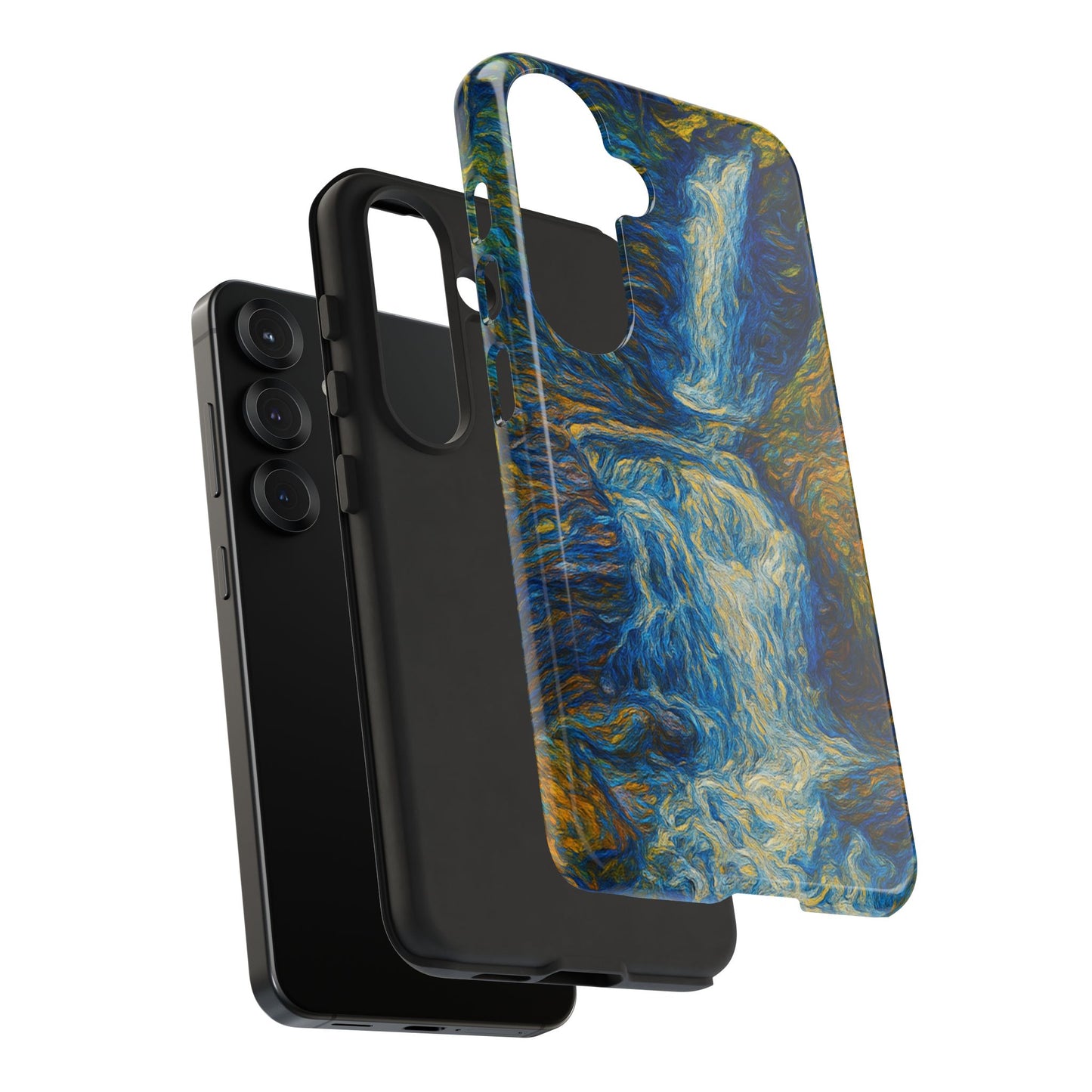 Artistic Phone Case - Waterfall Design, Unique Gift, Phone Accessory, Nature Lover, Original Artwork