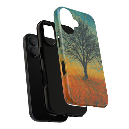 Artistic Phone Case with Tree Design, Nature Lover Gift, Unique Phone Cover, Holiday Present, Eco-friendly Tech Accessories