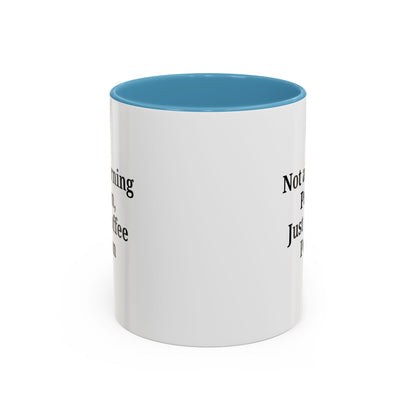 Coffee Lover's Accent Mug, Perfect for Gifting, Home Office Decor, Not a Morning Person, Coffee Enthusiast, Funny Coffee Mug