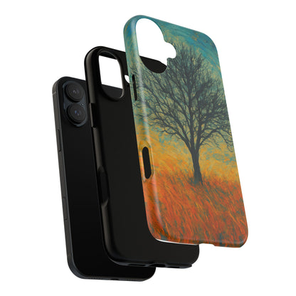 Artistic Phone Case with Tree Design, Nature Lover Gift, Unique Phone Cover, Holiday Present, Eco-friendly Tech Accessories