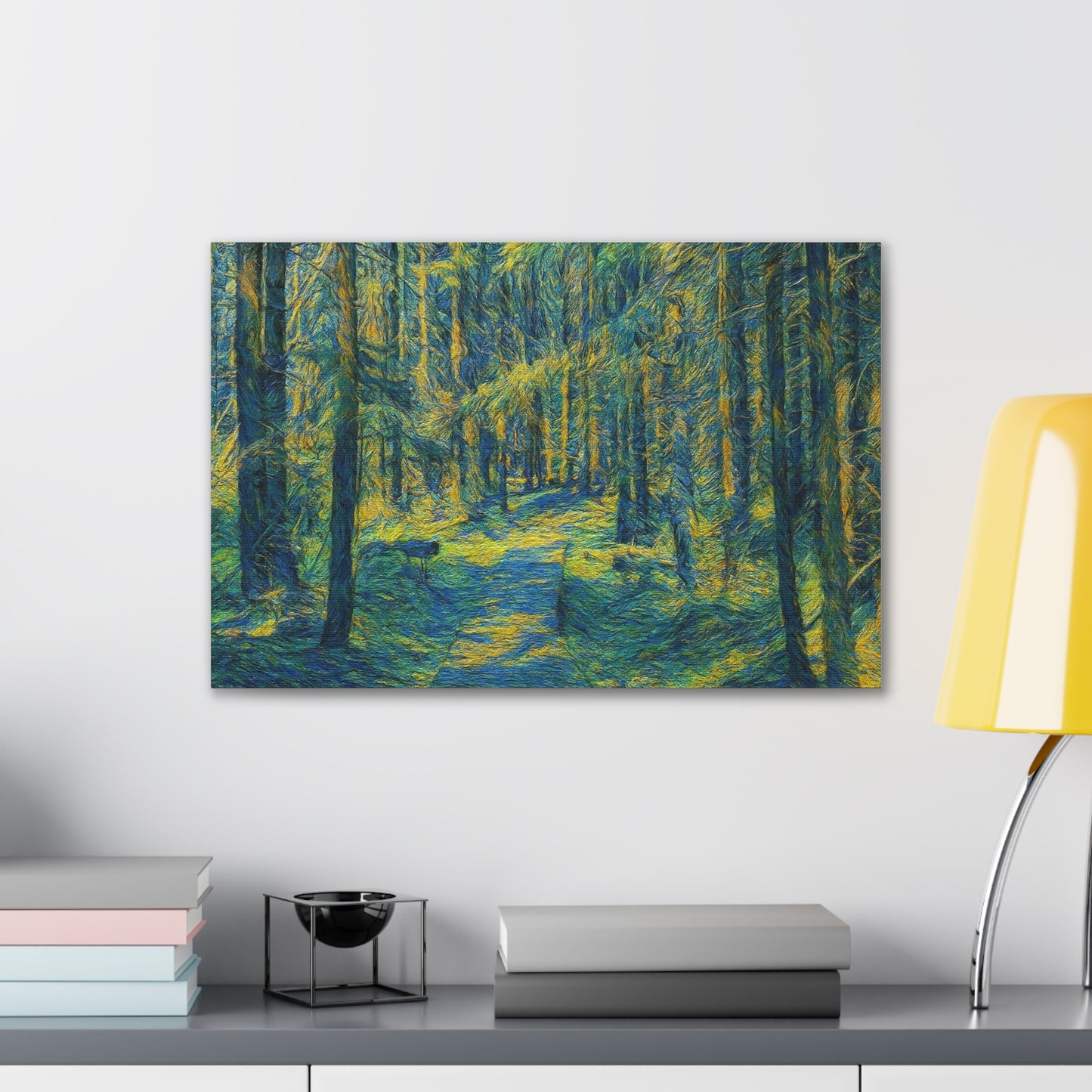 Canvas Art Print, Forest Path Painting, Nature Decor, Wall Art, Gift for Nature Lovers, Home Decor Inspiration