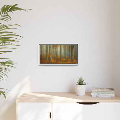 Autumn Forest Canvas Art, Framed Wall Decor, Rustic Home Decor, Nature Artwork, Gift for Nature Lovers