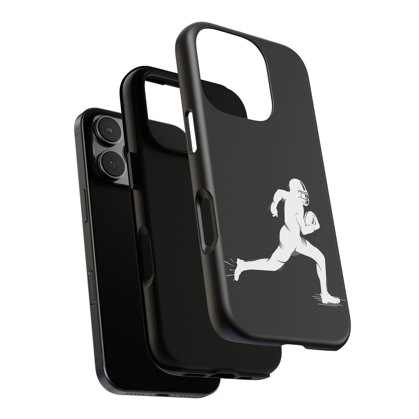 Football Player Phone Case, Tough Cases, Sports Phone Cover, Gift for Athletes, iPhone & Samsung Accessories, Running Player Design