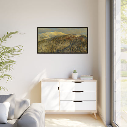 Framed Mountain Canvas Art, Perfect for Home Decor, Nature Wall Art, Gift for Nature Lovers, Cozy Atmosphere