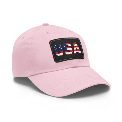 Dad Hat with USA Leather Patch