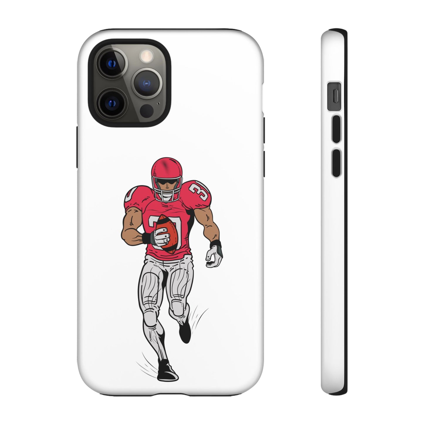 Football Player Tough Case, Sports Phone Cover, Athlete Gift, Tough Phone Case, Fall Sports, Football Lover's Accessory