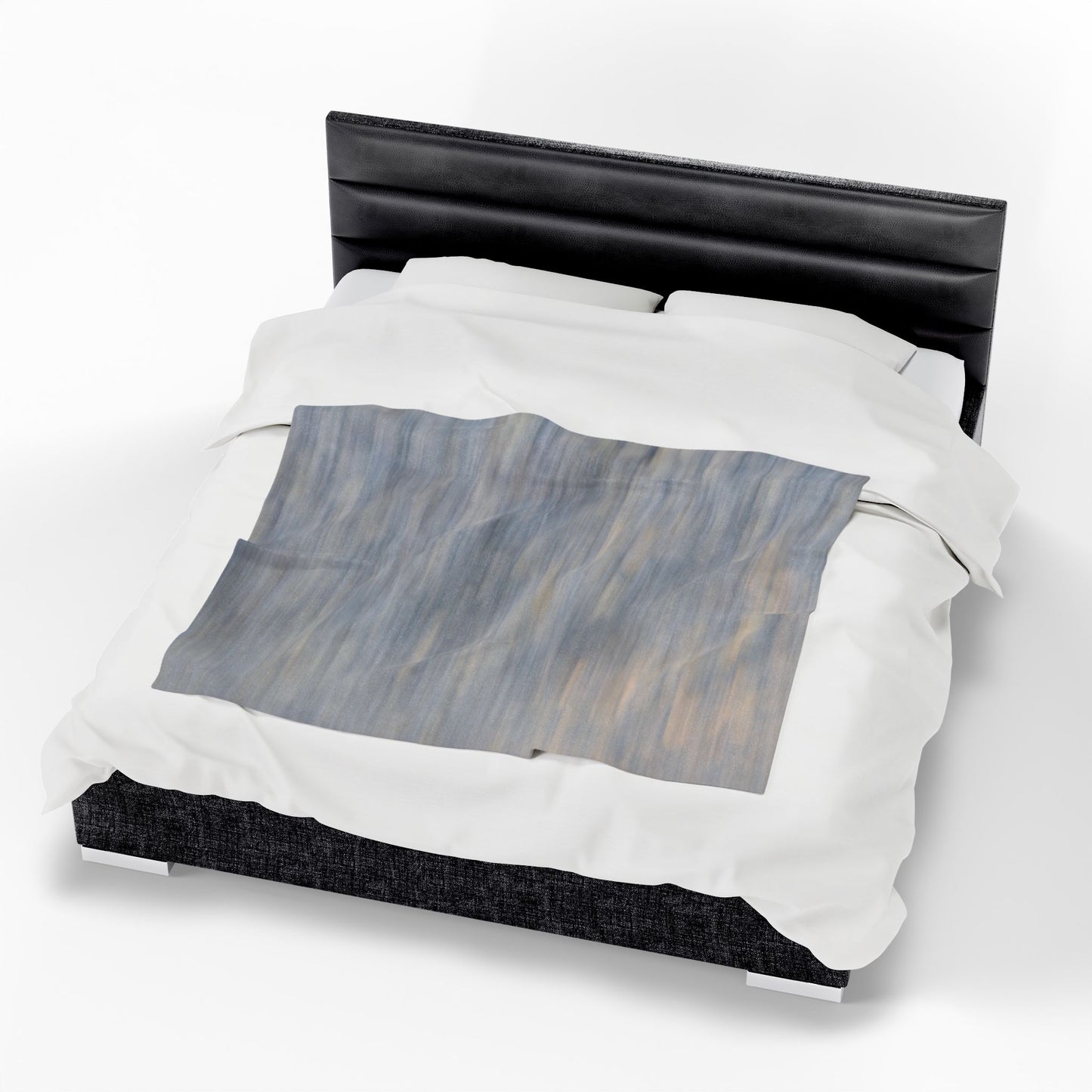 Cozy Velveteen Plush Blanket - Soft Textured Throw for Relaxation & Comfort