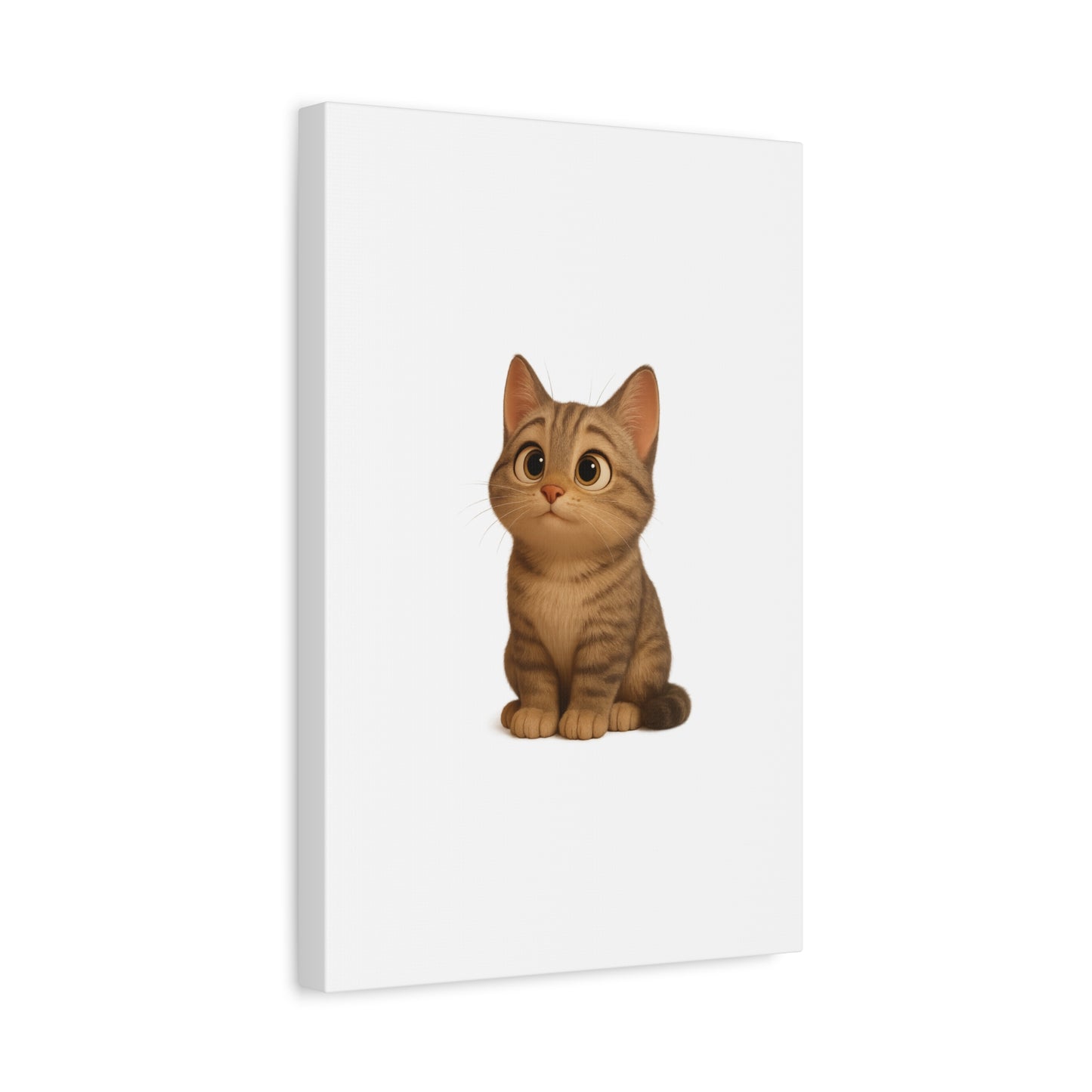 Adorable Cat Canvas Art, Cute Cat Wall Decor, Pet Lover Gift, Nursery Wall Art, Animal Print, Modern Home Decor