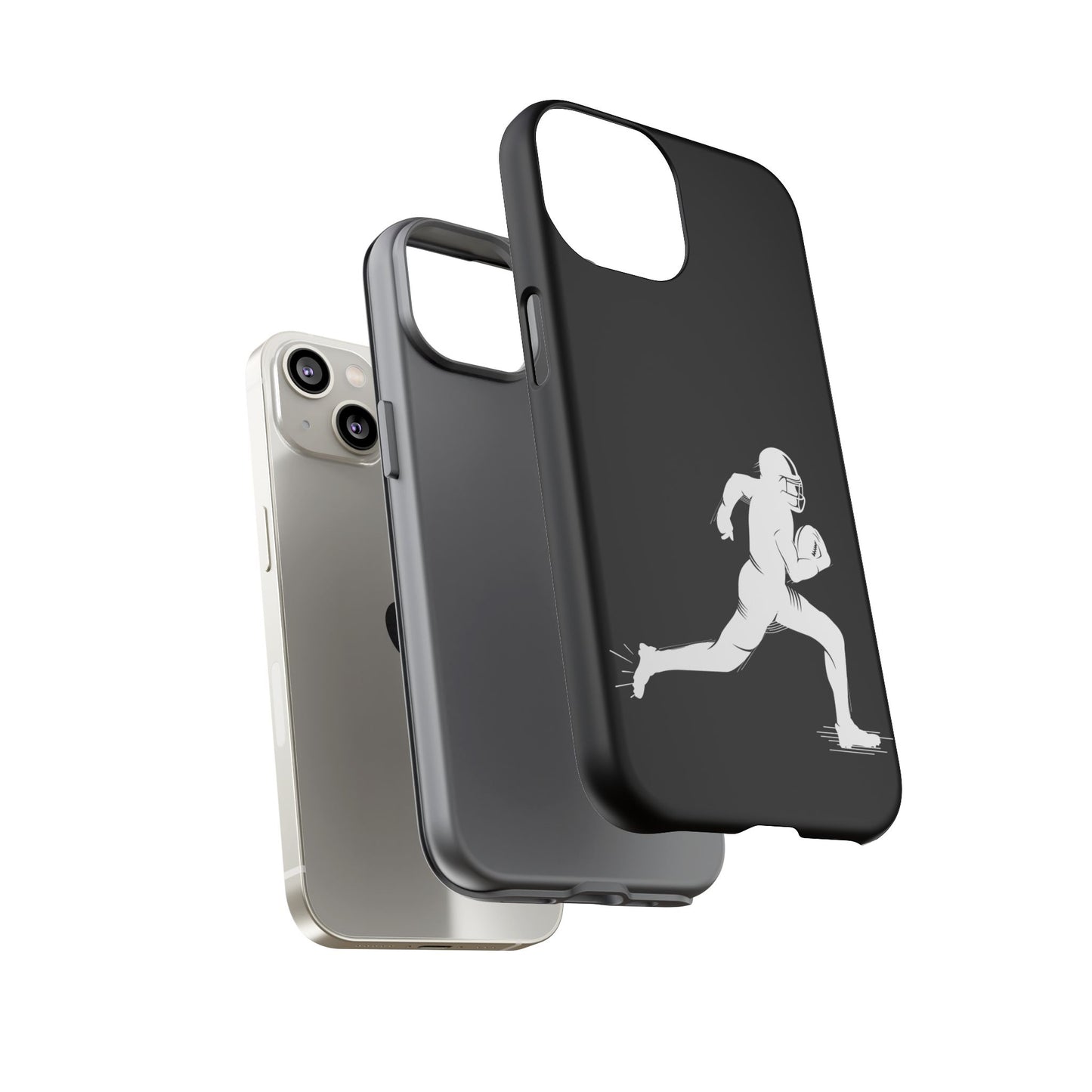 Football Player Phone Case, Tough Cases, Sports Phone Cover, Gift for Athletes, iPhone & Samsung Accessories, Running Player Design