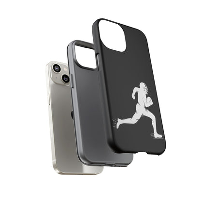 Football Player Phone Case, Tough Cases, Sports Phone Cover, Gift for Athletes, iPhone & Samsung Accessories, Running Player Design
