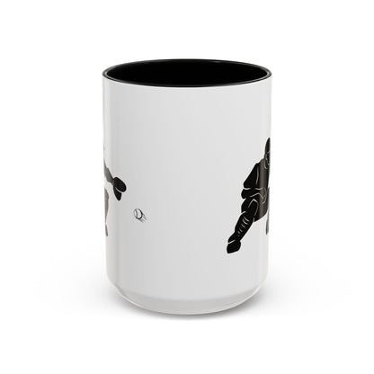 Baseball Catcher Coffee Mug, Sports Gift for Coaches, Black Accent Mug for Fans, Perfect for Birthdays & Celebrations, Unique Cup