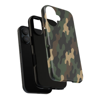 Camouflage Phone Case, Tough Cases, Military Style, Unique Phone Accessories, Gift for Him, Durable Phone Cover