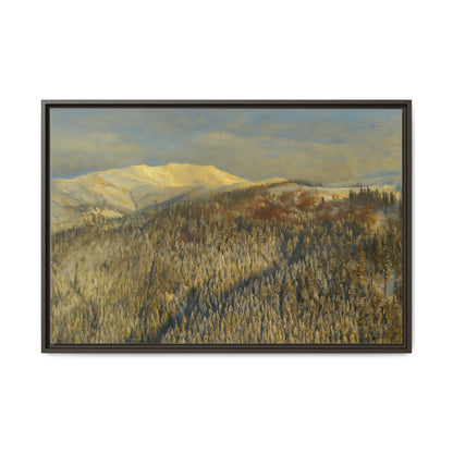 Framed Mountain Canvas Art, Perfect for Home Decor, Nature Wall Art, Gift for Nature Lovers, Cozy Atmosphere