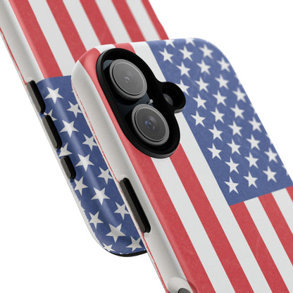 Patriotic Phone Case - Tough Cases for Veterans, USA Lovers, Independence Day, Memorial Day, Flag Design