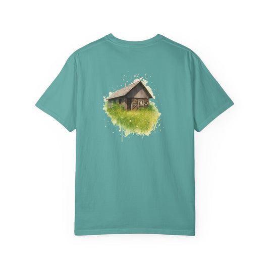 Nature-Inspired Unisex Garment-Dyed T-Shirt, Eco-Friendly Tee, Summer Casual Wear, Gift for Nature Lovers, Relaxed Fit T-Shirt - product image