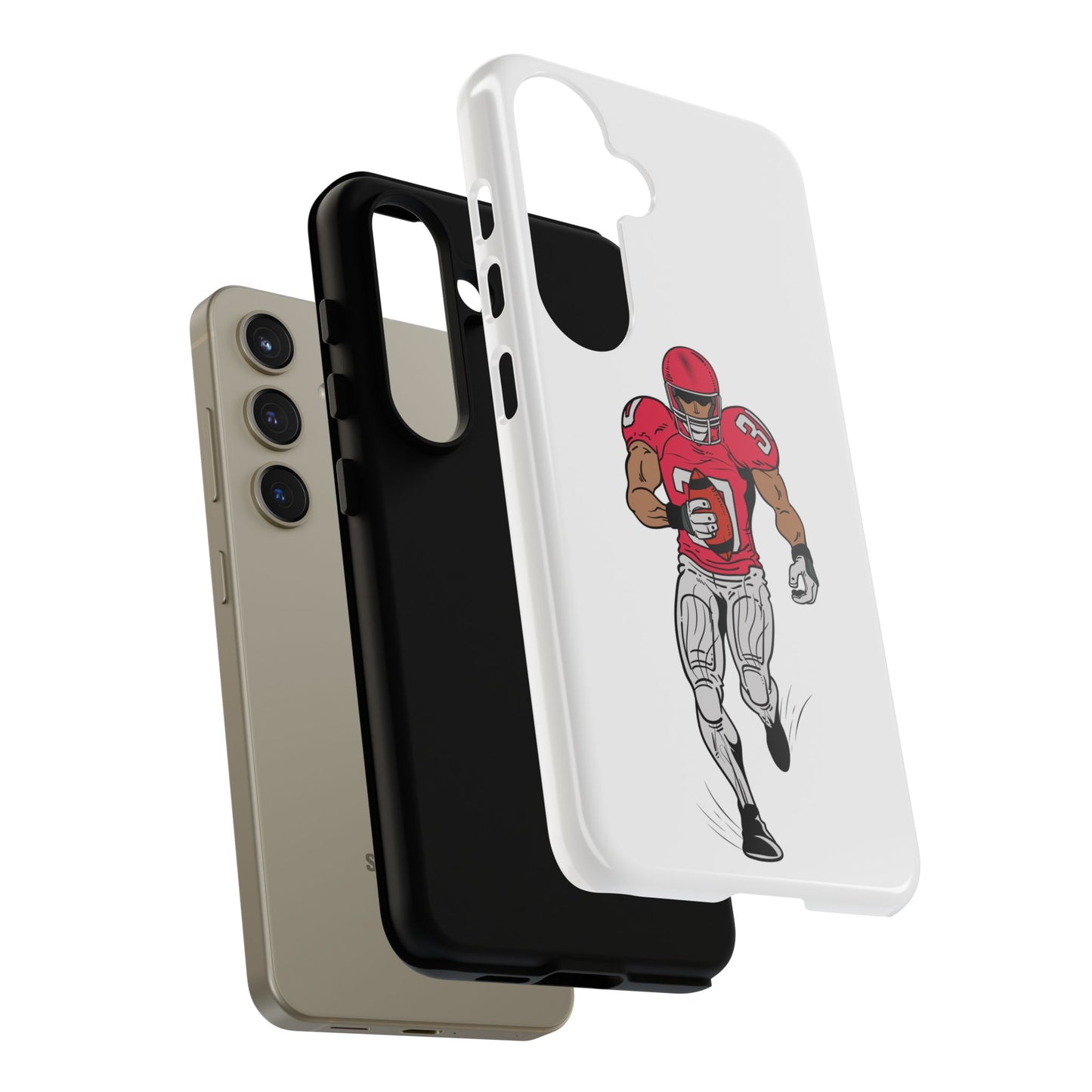 Football Player Tough Case, Sports Phone Cover, Athlete Gift, Tough Phone Case, Fall Sports, Football Lover's Accessory