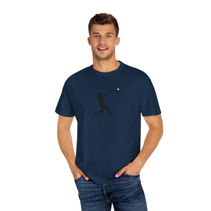 Sporty Garment-Dyed T-Shirt for Baseball Lovers, Casual Tee, Unisex Sports Shirt, Perfect Gift for Athletes, Outdoor Activities
