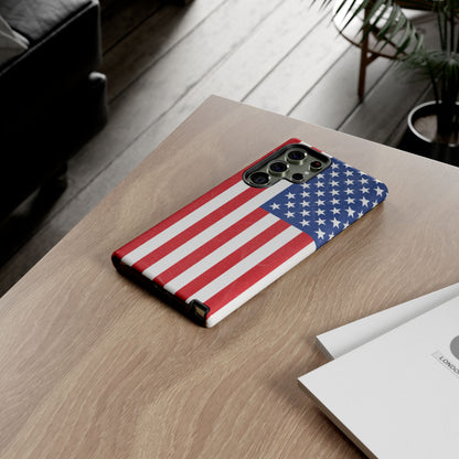 Patriotic Phone Case - Tough Cases for Veterans, USA Lovers, Independence Day, Memorial Day, Flag Design