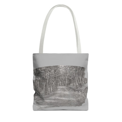 Scenic Path Tote Bag, Reversible Tote, Eco-Friendly Shopper, Outdoor Adventure Bag, Gift for Nature Lovers, Stylish Carryall