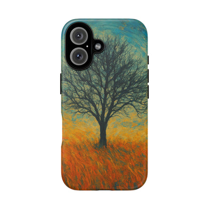 Artistic Phone Case with Tree Design, Nature Lover Gift, Unique Phone Cover, Holiday Present, Eco-friendly Tech Accessories