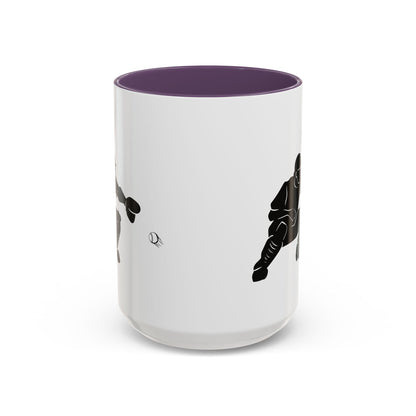 Baseball Catcher Coffee Mug, Sports Gift for Coaches, Black Accent Mug for Fans, Perfect for Birthdays & Celebrations, Unique Cup