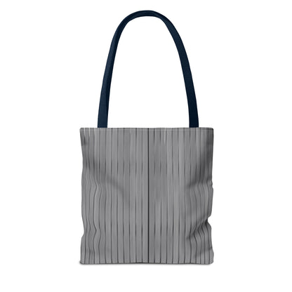 Stylish Gray Striped Tote Bag for Everyday Use