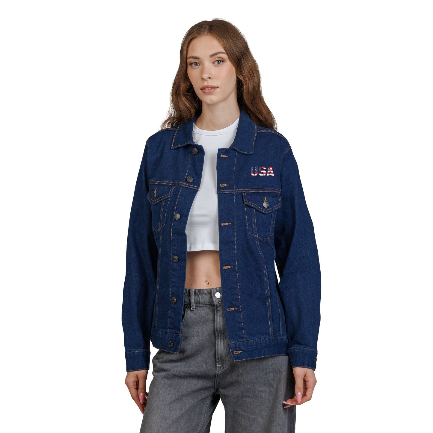 Embroidered Unisex Denim Jacket - Stylish, Casual, Perfect for Summer Outings, Men's & Women's Fashion Statement, Birthday Gift, [...]