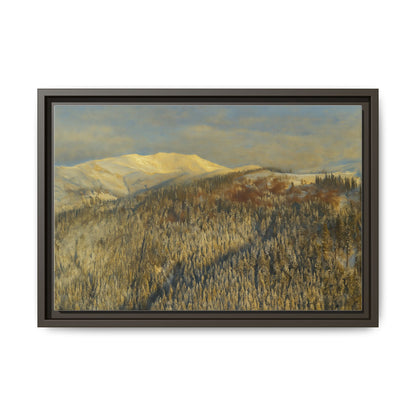 Framed Mountain Canvas Art, Perfect for Home Decor, Nature Wall Art, Gift for Nature Lovers, Cozy Atmosphere
