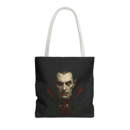 Vampire Haunted Tote Bag, Spooky Shopping Bag, Halloween Accessory, Gothic Style Handbag, Perfect for Halloween Parties, Unisex Tote