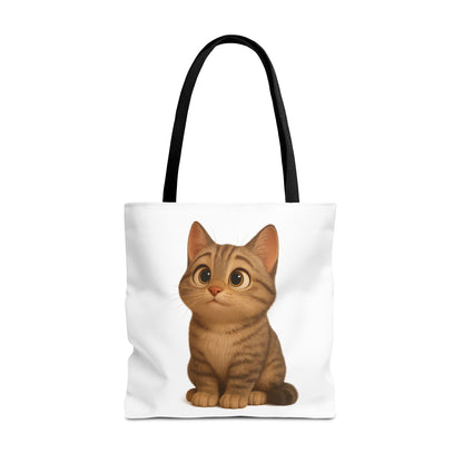 Cute Cat Tote Bag - Perfect for Animal Lovers, Eco-Friendly Carryall, Beach Bag, Shopping Tote, Gift for Cat Owners