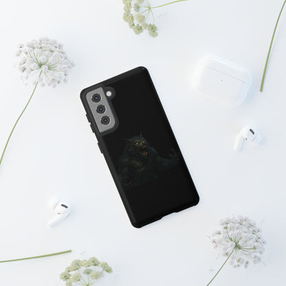 Werewolf Phone Case, Tough Cases, Black Panther Design, Gift for Animal Lovers, Phone Accessories, Fierce Phone Protection