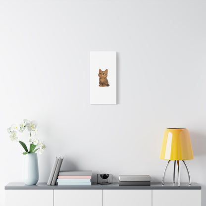 Adorable Cat Canvas Art, Cute Cat Wall Decor, Pet Lover Gift, Nursery Wall Art, Animal Print, Modern Home Decor