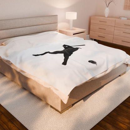Baseball Player Plush Blanket | Soft Sports Throw, Cozy Gift for Athletes, Home Decor, Game Day Blanket, Perfect for Birthdays