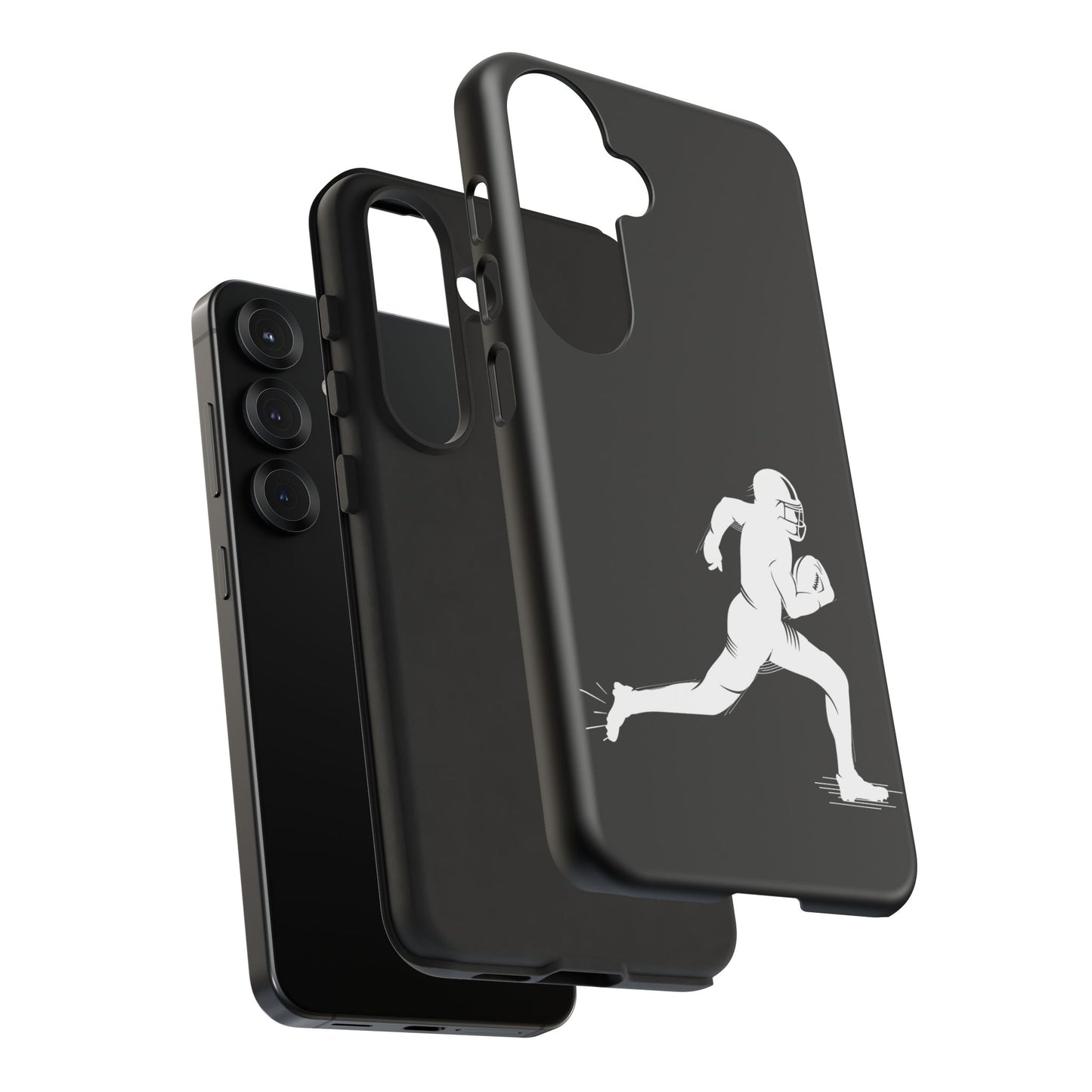 Football Player Phone Case, Tough Cases, Sports Phone Cover, Gift for Athletes, iPhone & Samsung Accessories, Running Player Design