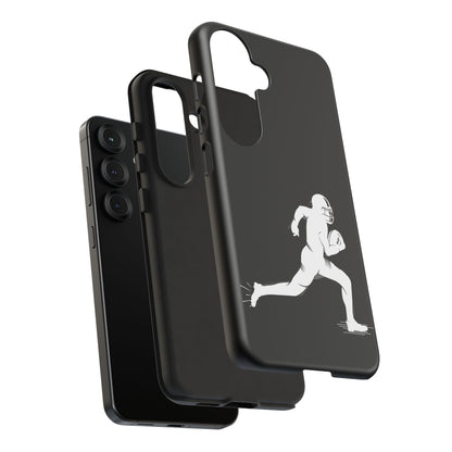 Football Player Phone Case, Tough Cases, Sports Phone Cover, Gift for Athletes, iPhone & Samsung Accessories, Running Player Design