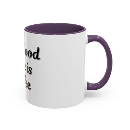 My Blood Type is Coffee Accent Mug - Perfect Gift for Coffee Lovers