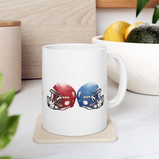 Football Fan Ceramic Mug | 11oz, 15oz | Perfect for Game Day, Sports Enthusiasts, Gifts, Tailgating, Team Celebration - product image